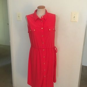 Orange dress perfect for work